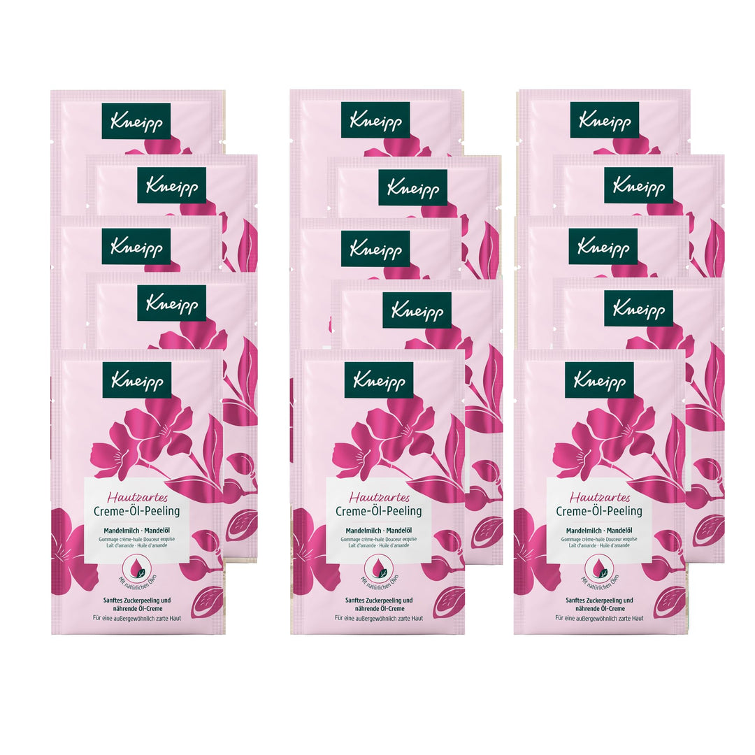 Kneipp Hautzartes Creme-Öl-Peeling - Körperpeeling mit wertvollem Mandelöl und feinen Zuckerkristall