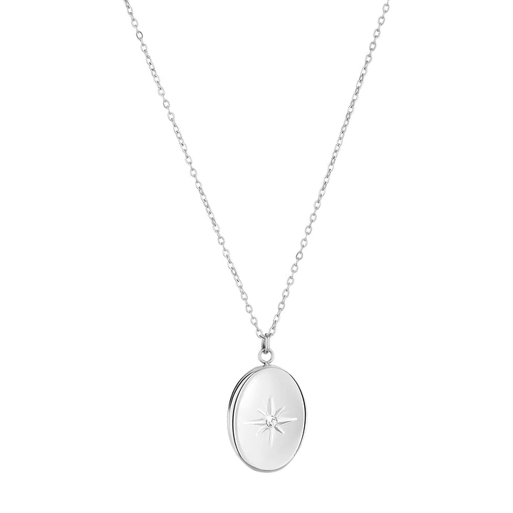 Tamaris Halskette für Damen, Halsschmuck in Silber, Gold & Roségold, Kette mit Amulett aus Edelstahl