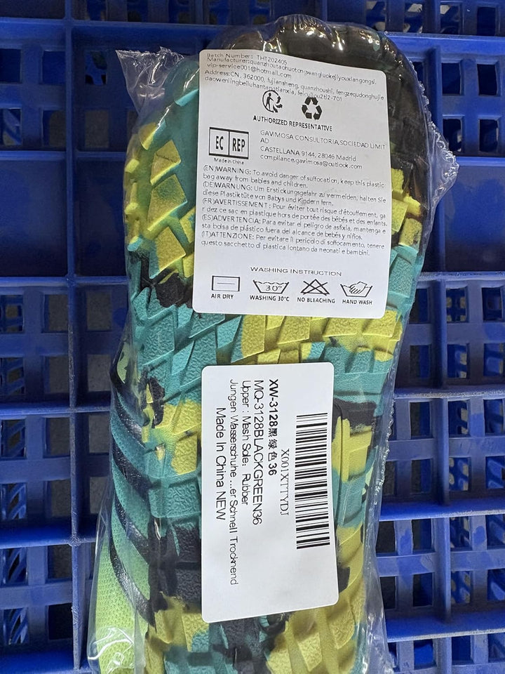 Maxome Kinder Wasserschuhe, Outdoor-Aqua-Socken für Kleinkinder, Jungen, Mädchen, Kinder sportlich S