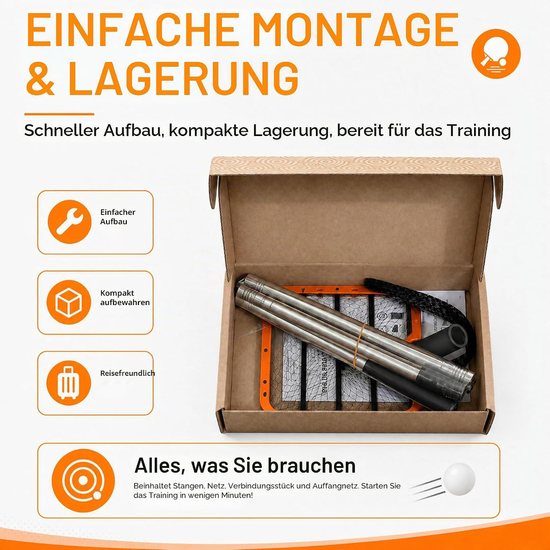 PICK 'N GO Tragbarer Ballpicker für Tischtennis, Ping Pong