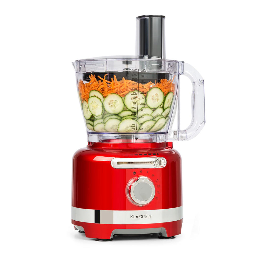 Klarstein Luca Multifunktionsmixer Standmixer Zerkleinerer Küchenreibe Saftpresse Food Processor, 10
