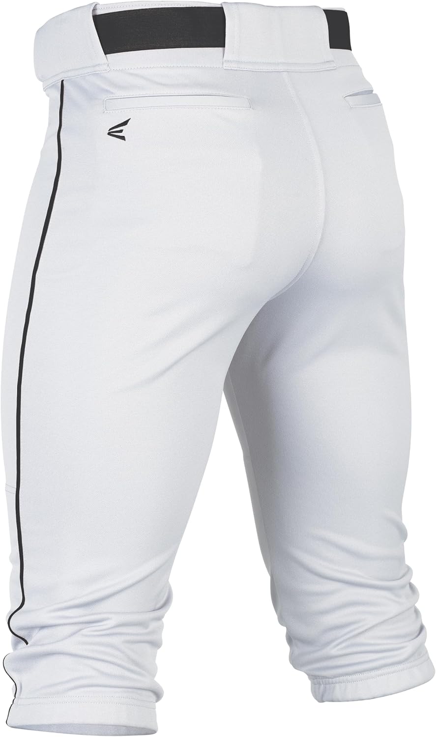 Easton Jungen Rival+ Baseball-Hose Weiss/Schwarz Paspeliert XL, Weiss/Schwarz Paspeliert XL