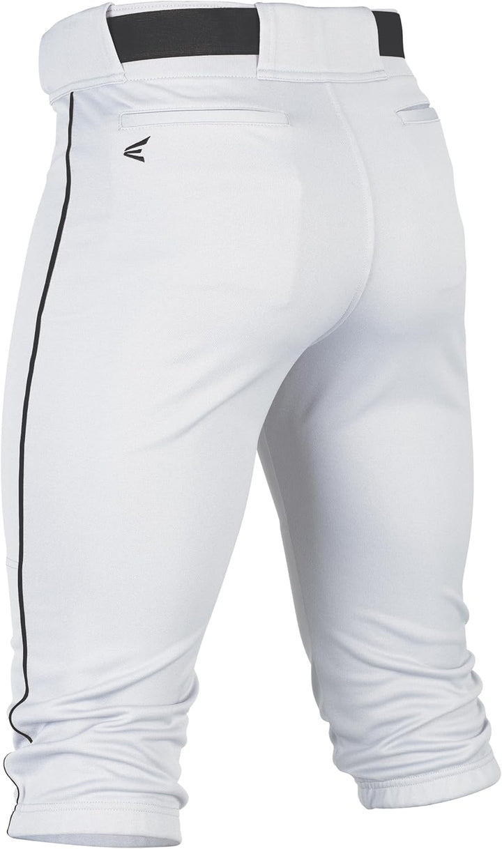 Easton Jungen Rival+ Baseball-Hose Weiss/Schwarz Paspeliert XL, Weiss/Schwarz Paspeliert XL
