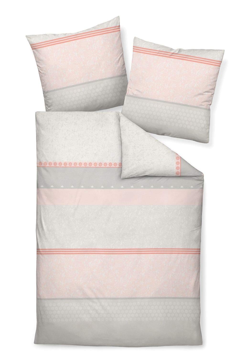 Janine Design Feinbiber Bettwäsche Davos 65020-01 1 Bettbezug 135 x 200 cm + 1 Kissenbezug 80 x 80 c