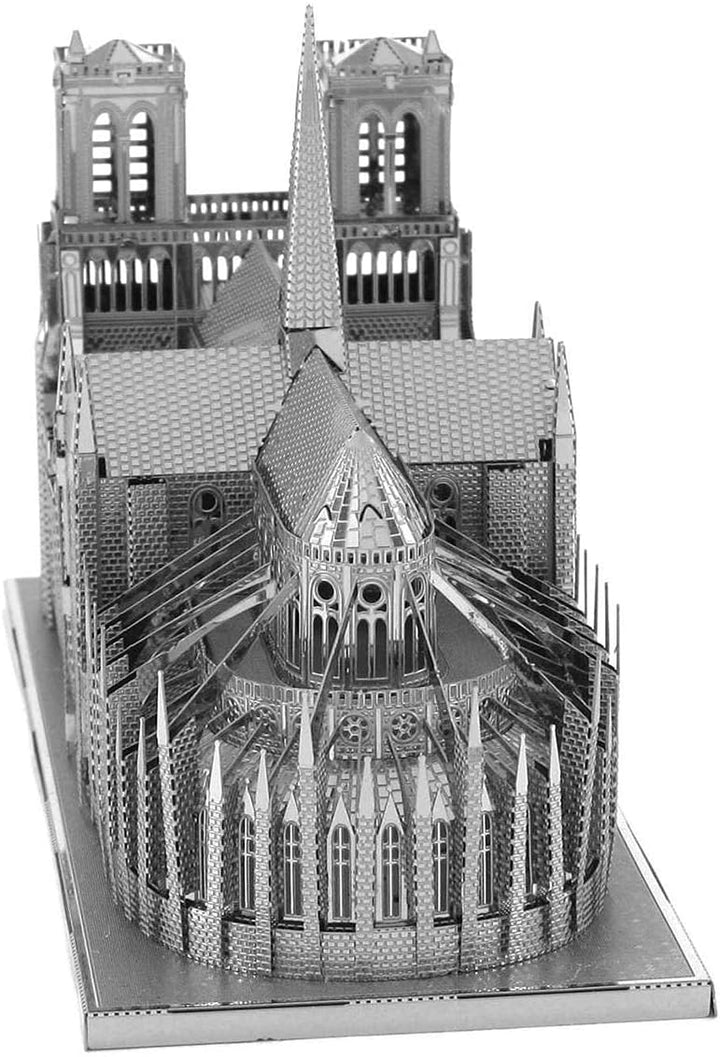 Fascinations ICX003 Metal Earth Metallbausätze - Wahrzeichen Notre Dame, lasergeschnittener 3D-Konst