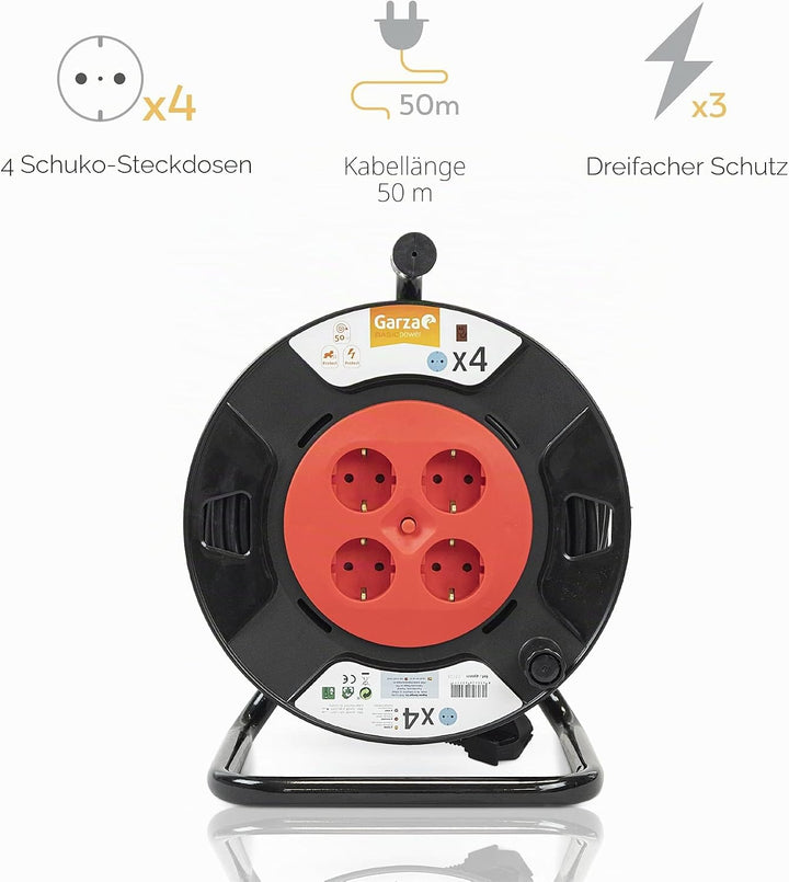 Garza - Reiher 430021 210.s0 Brico (4 Steckplätze, mit Griff, 50 Meter x 1,5 mm) 50 metros, 50 metro