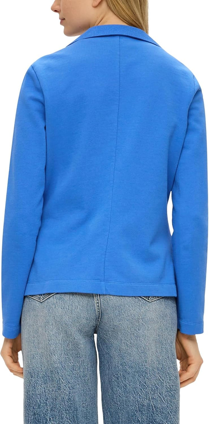 s.Oliver Damen Sweatshirt Jacke mit Reverskragen und Knopfverschluss, Lange Ärmel, Regular Fit 34 55