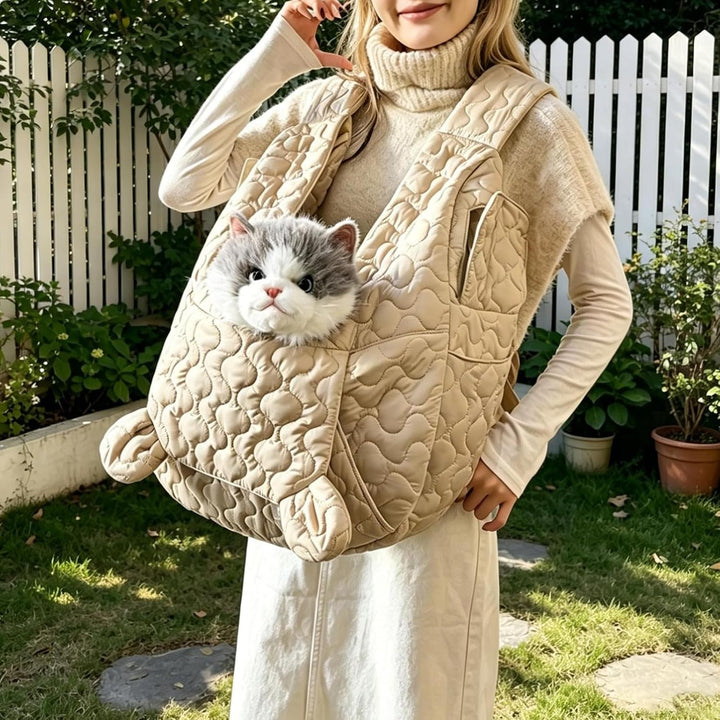 Hundetragetasche Bis 10 Kg, Hundetasche Für Kleine Hunde aus Nylon, Weiche Hunde Tragetasche, Frontp