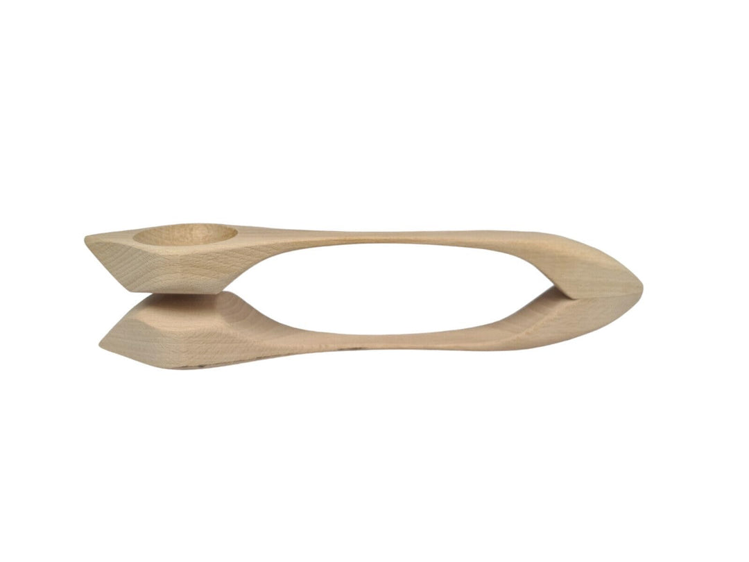 Musiklöffel aus Holz – Handgefertigt & zusammenhängend – ca. 26cm – grosses Modell aus Buchenholz –