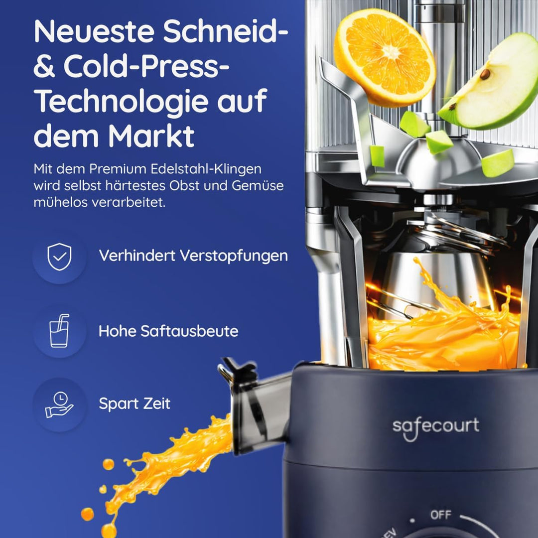 Safecourt Kitchen Slowjuicer SJ500-BL SJ500-BL-FBM, SJ500-BL-FBM
