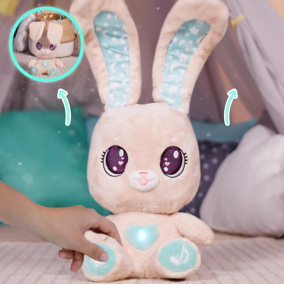 PEEKAPETS Interaktiver Hase, lustiger und weicher Plüsch, der Seine Ohren bewegt und Lichter und Ger