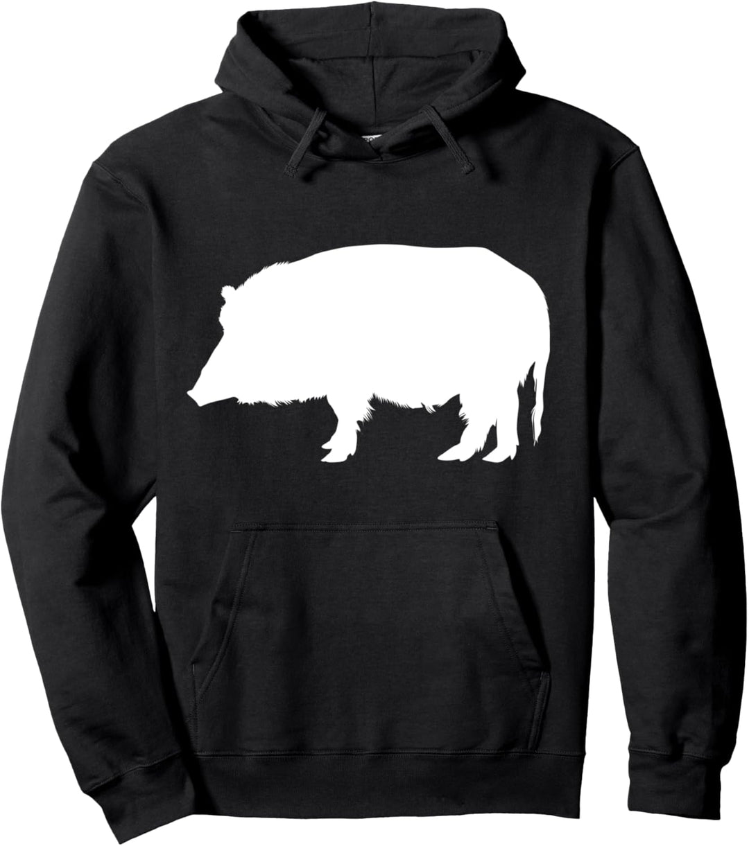 Wildschwein Keiler Schwein Jagen Jagd Jäger Wildnis Tiere Pullover Hoodie