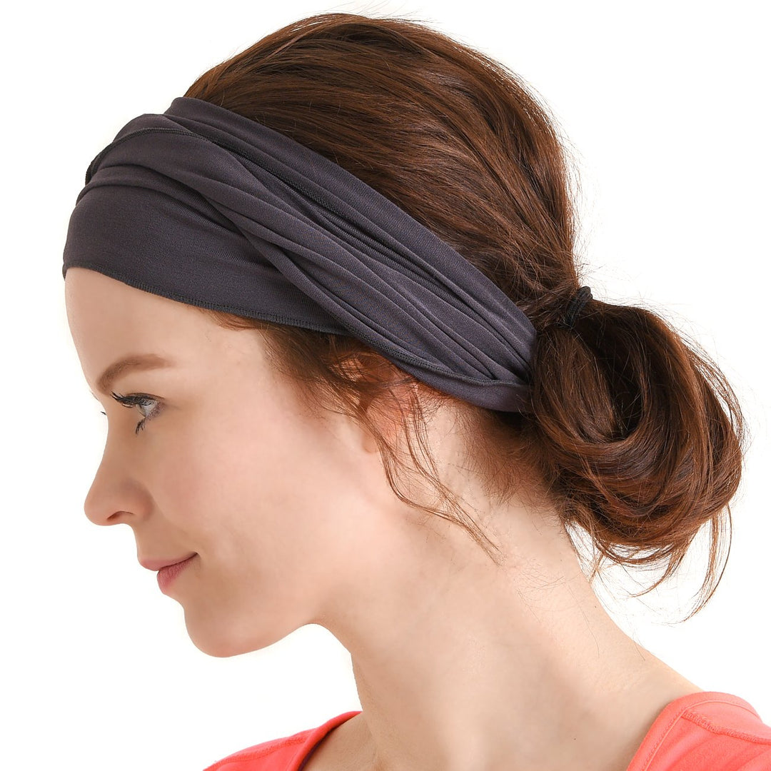 Dünnes Lauf Stirnband Sport Haarband Herren, Bandana Damen Sommer Japanische Mode Lang, Loop Tuch Zu