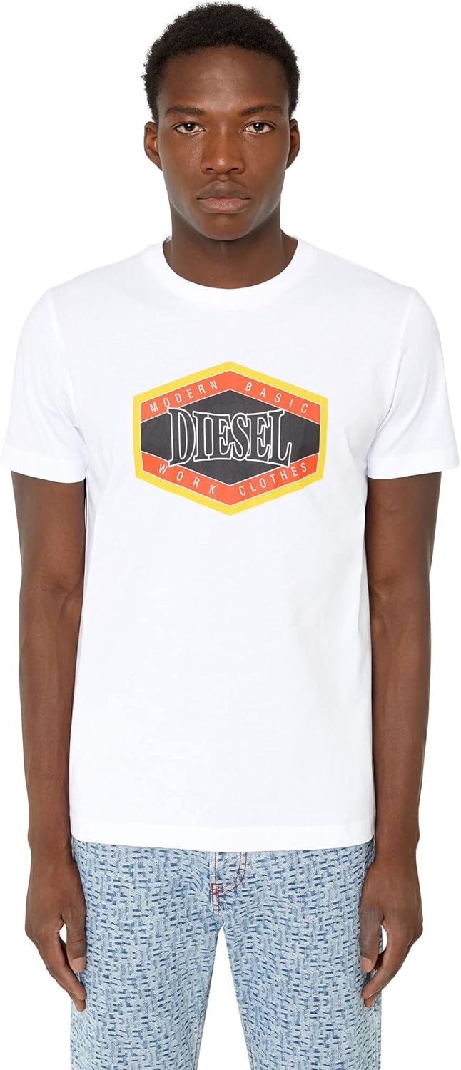 Diesel Herren T-Shirt XXS 100-0 Grad, XXS 100-0 Grad