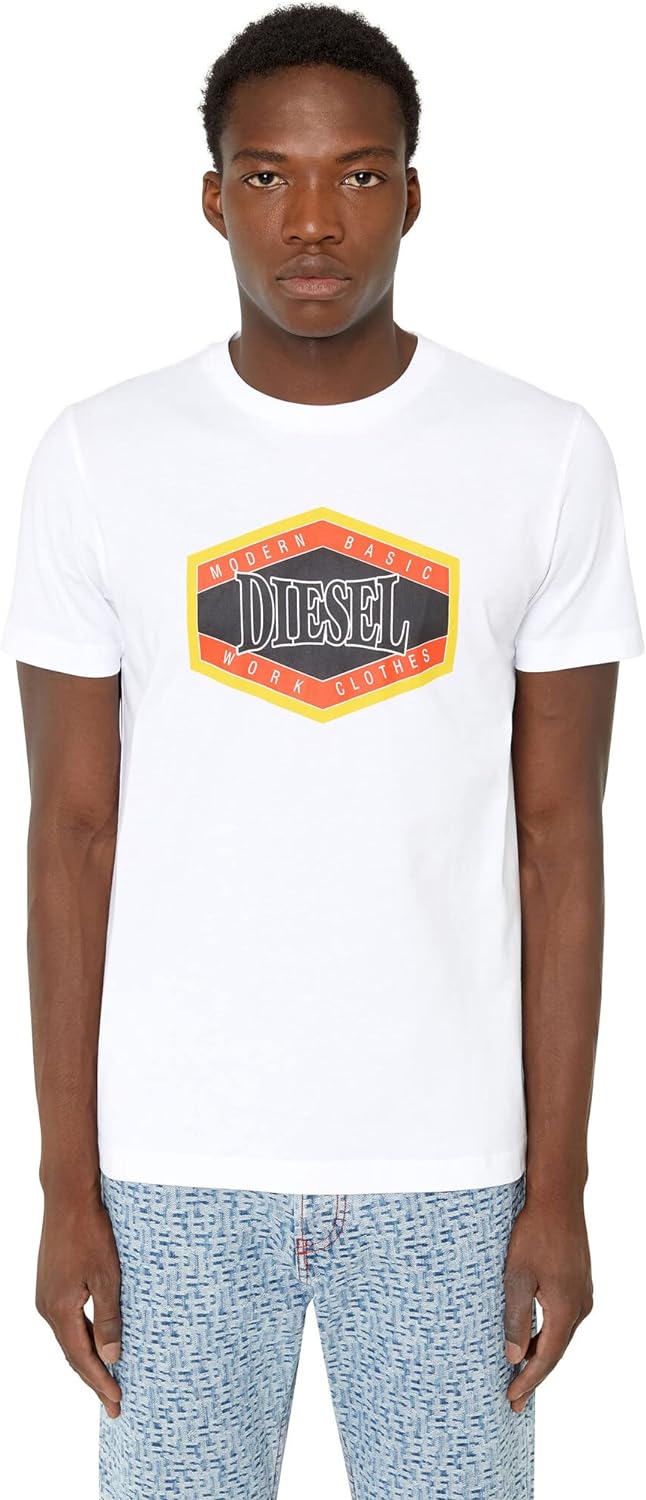 Diesel Herren T-Shirt XXS 100-0 Grad, XXS 100-0 Grad