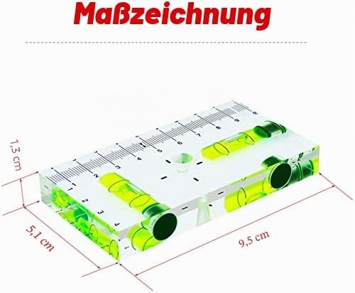 umei Transparente T-Type Multifunktionswaage Wasserwaage Zwei-Wege-Ebene mit Magnetskala, Grösse 95