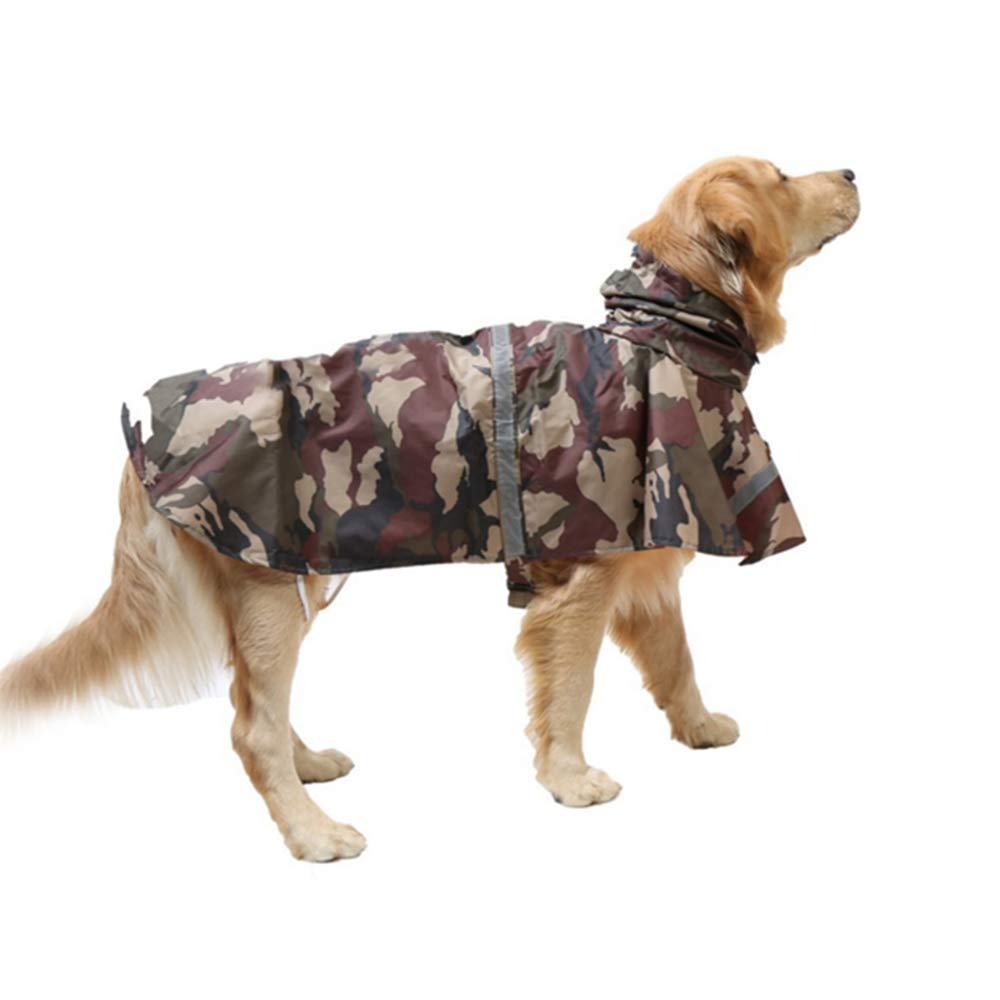 KoKoBin Reflektierend Hunderegenmantel mit Kapuze ultraleichte atmungsaktive wasserdichte Hundejacke