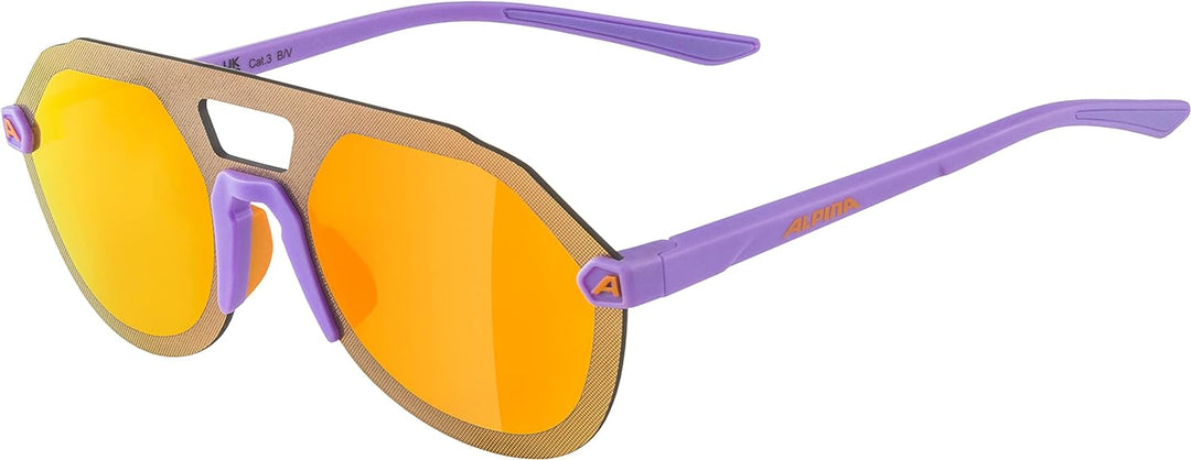 ALPINA BEAM II - Verspiegelte und Bruchsichere Sonnenbrille Mit 100% UV-Schutz Für Erwachsene Einhei