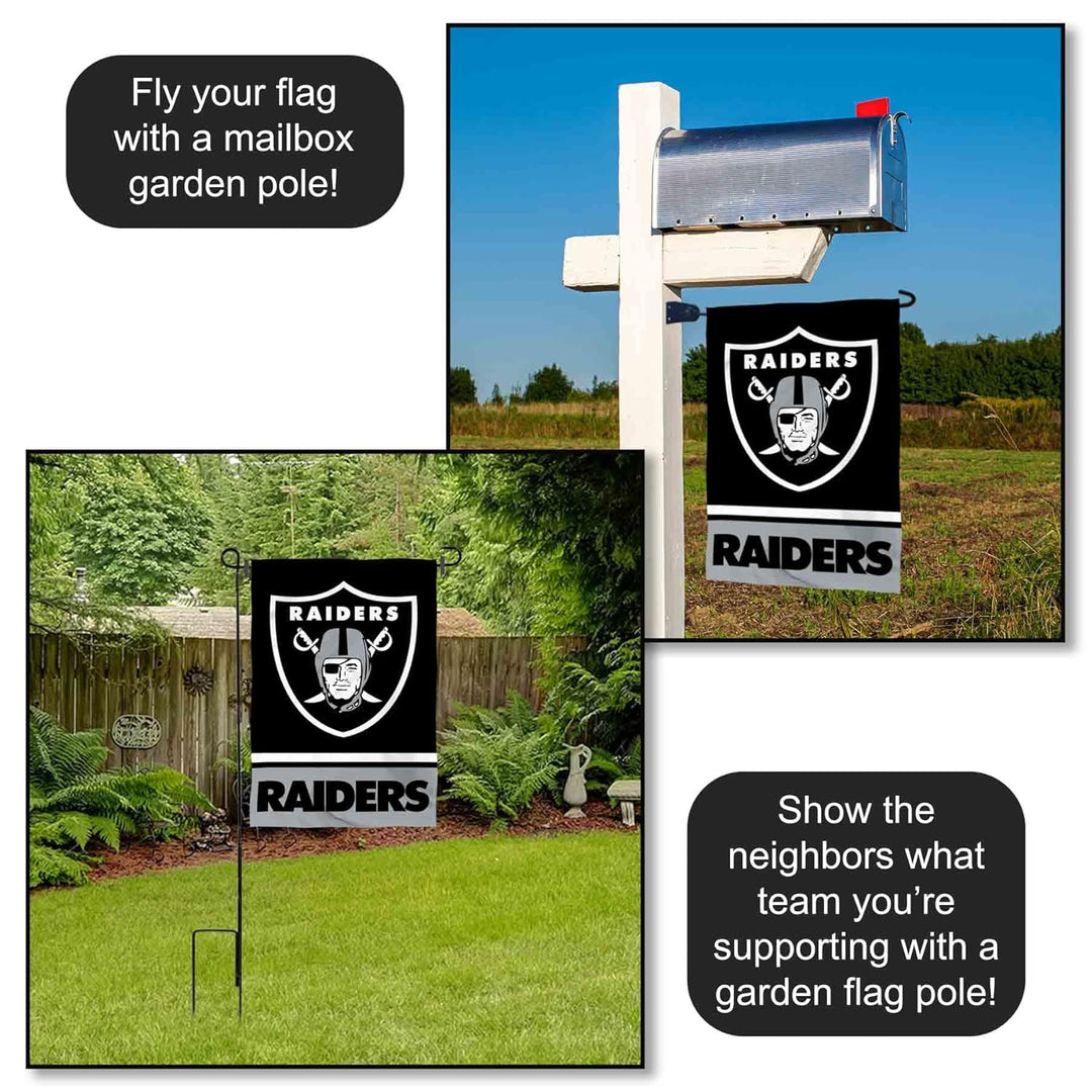 WinCraft Oakland Raiders Double Sided Garden Flag