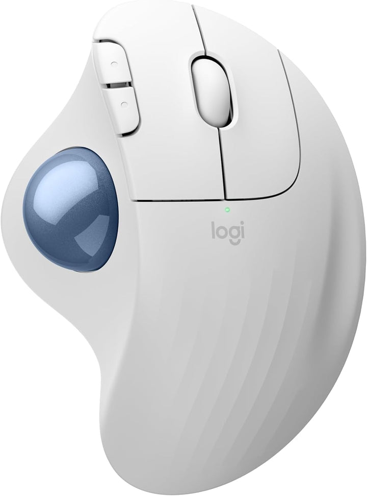 Logitech Ergo M575S kabellose Trackball-Maus, kabellose ergonomische Maus mit Bluetooth und verschlü