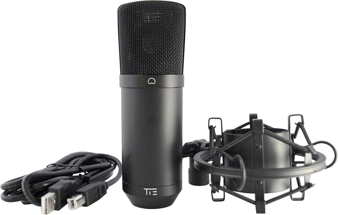 TIE Studio Condenser Mic SW USB-Studiomikrofon Kabelgebunden inkl Spinne, inkl. Kabel, 19-90012 USB