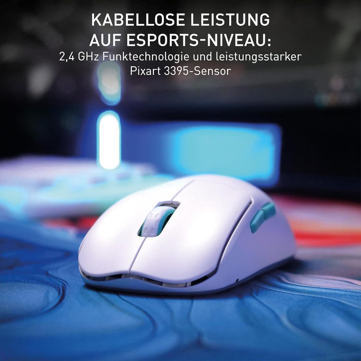 CHERRY XTRFY M68 Wireless, Ultraleichte Kabellose Gaming-Maus, 2,4 GHz Funk, Optimiert für esports,