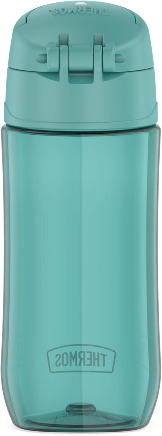 THERMOS Funtainer Trinkflasche, Kunststoff, mit Ausgiesser, 473 ml, Aqua 16 Ounce Aqua, 16 Ounce Aqu
