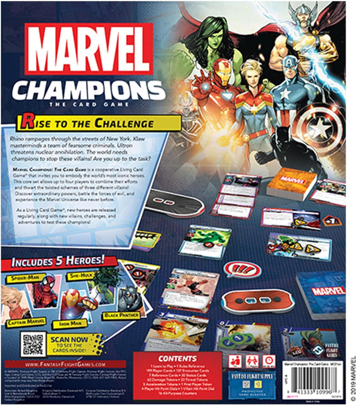 Fantasy Flight Games, Marvel Champions: Base Game, Card Game, Ages 14+, 1-4 Players, 45-90 Minute Pl