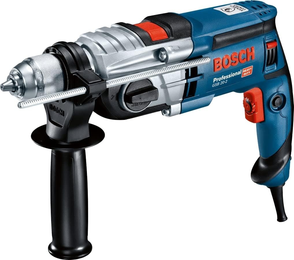 Bosch Professional Schlagbohrmaschine GSB 20-2 (Leistung 850 Watt, Leerlaufdrehzahl 3.000 min-1, mit