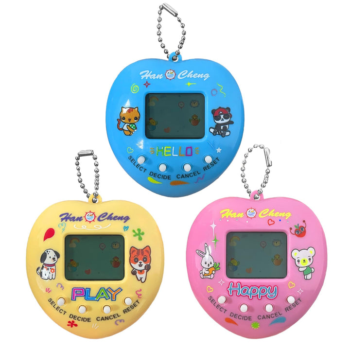 Elektronische Haustier Spielmaschine, 3 Stück Tragbares Haustierspielzeug, Handheld Virtuelle Hausti