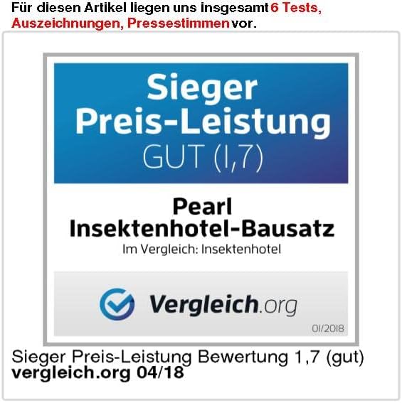 PEARL Insektenhaus: Insektenhotel-Bausatz, Nisthilfe und Schutz für Nützlinge (Insektenhotel Bausatz