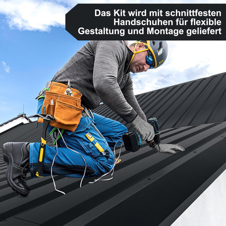 24 Stück Trapezblech Profilblech 129×46 cm Anthrazit | Dachblech aus verzinktem Stahl 0,25 mm, wette