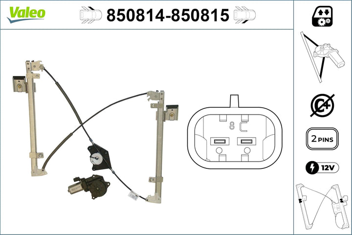 Valeo Fensterheber 850814