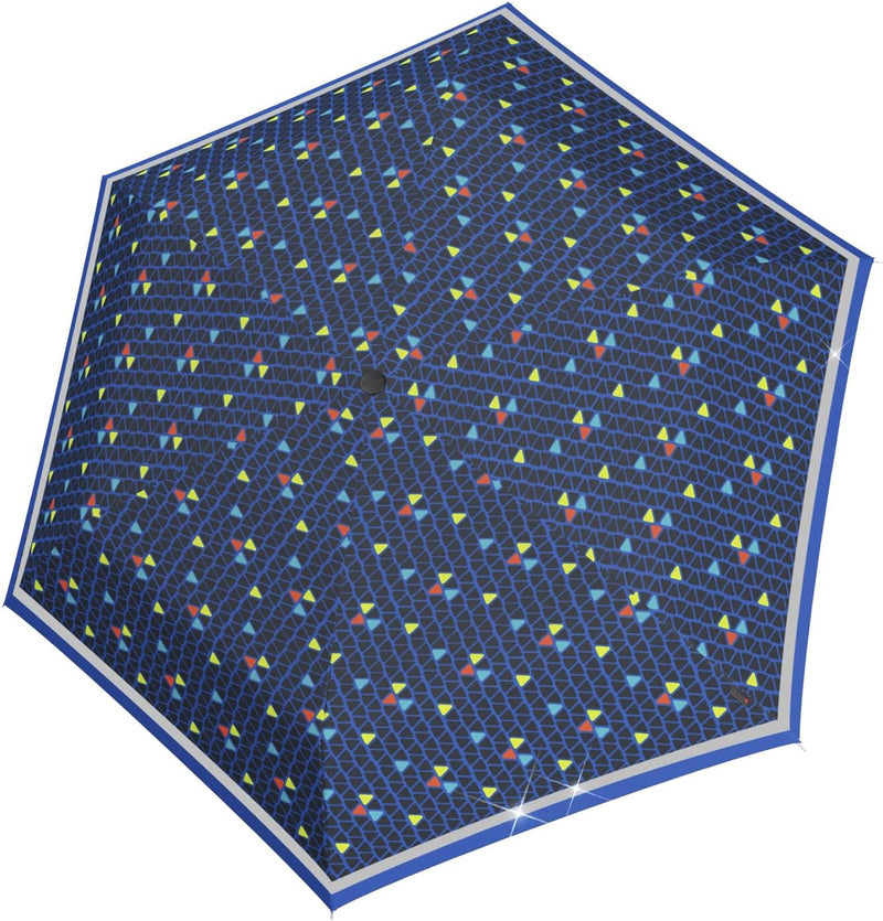 Knirps Rookie manual Kinder Regenschirm triple blue, 90 cm, Triple Blue