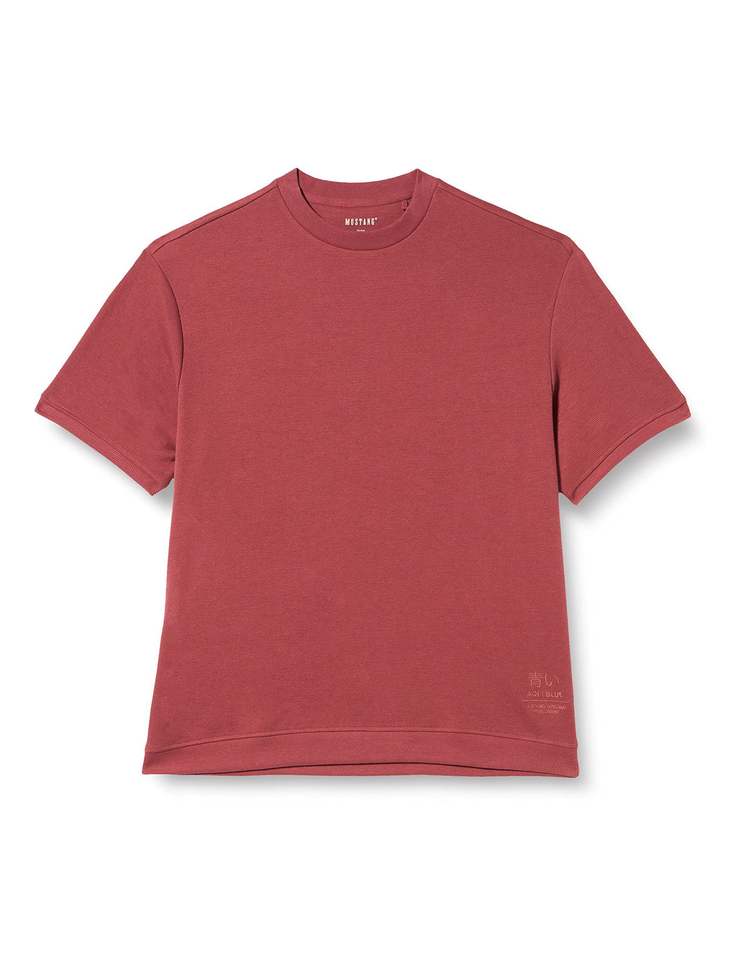 MUSTANG Herren Style Andrew C Embro T-Shirt S Roan Rouge 8265, S Roan Rouge 8265