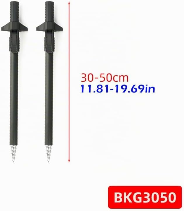 Hirisi Tackle 1 Stück Teleskop-Uferstange aus Aluminium für Karpfenangeln, Angelrutenhalter/Rod-Pod-