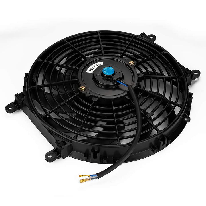 Jtron kühlerlüfter 12v auto 12 Zoll with10 Blades Motorkühler Lüfter 80W elektrischer Kühlerlüfter (