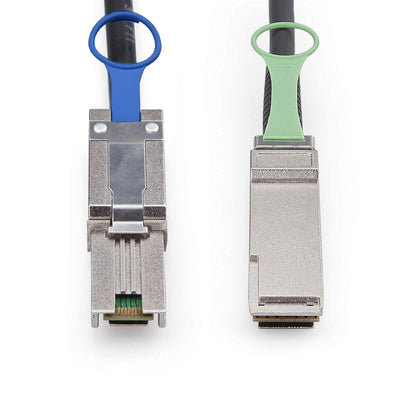 10Gtek® QSFP (SFF-8436) zu MiniSAS HD SFF-8088 DDR Hybrid SAS Kabel, External Mini SAS Kupfer Passiv