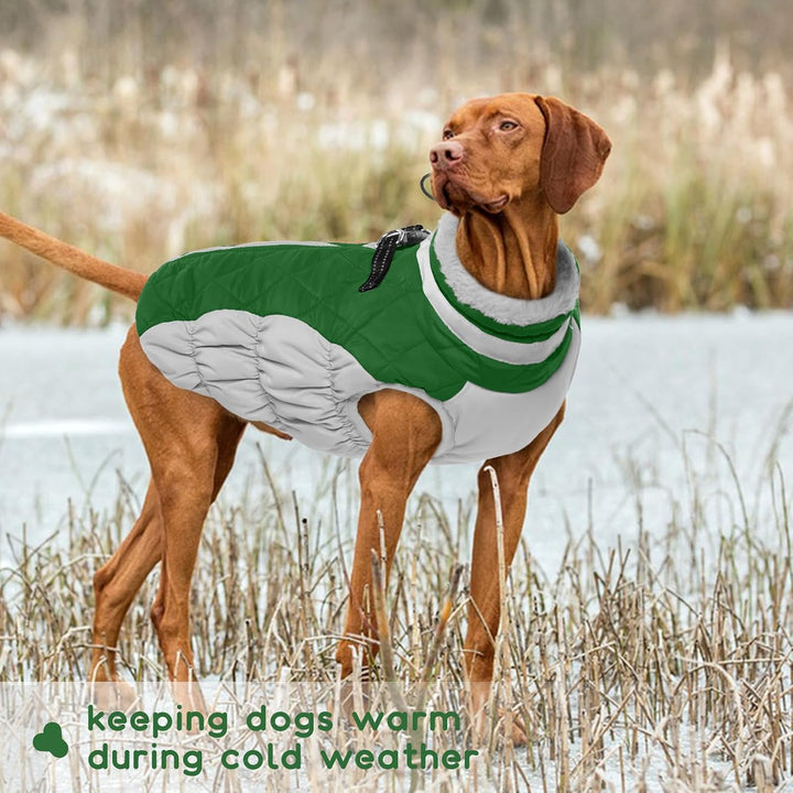 Hundemantel Wasserdicht, Winter Hundejacke Warme Winddichter Anti-Schneeanzug Winter Hundebekleidung