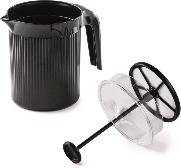 Snips | Cremix - Milchaufschäumer manuell | Farbe Schwarz - Black | 0,50 L | 10 x 14,50 x 15,30 cm |