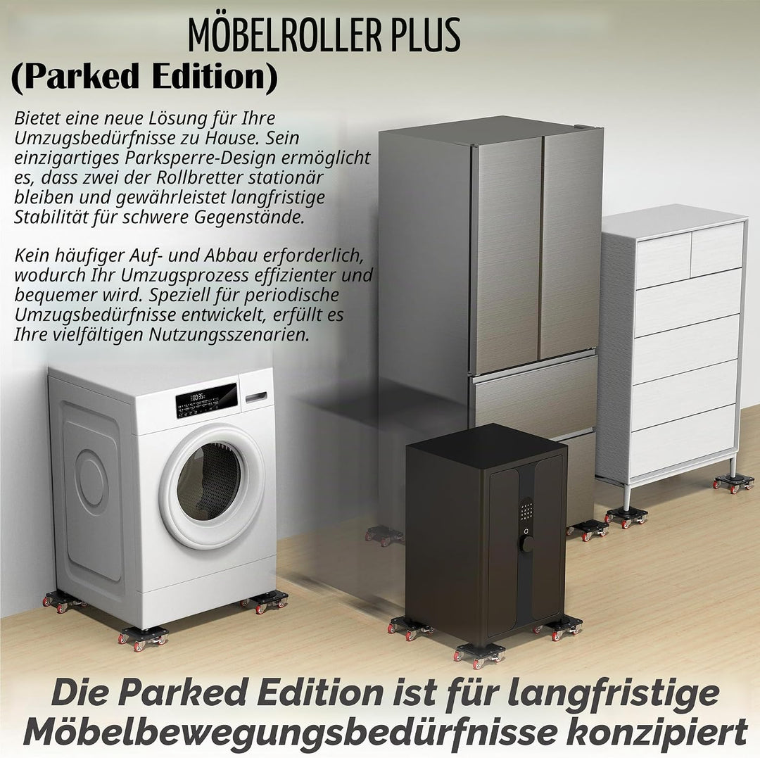 ONEON Furniture Mover Plus Parked Edition mit Möbelheber, regelmässiger Umzugsanforderung, Parkschlo