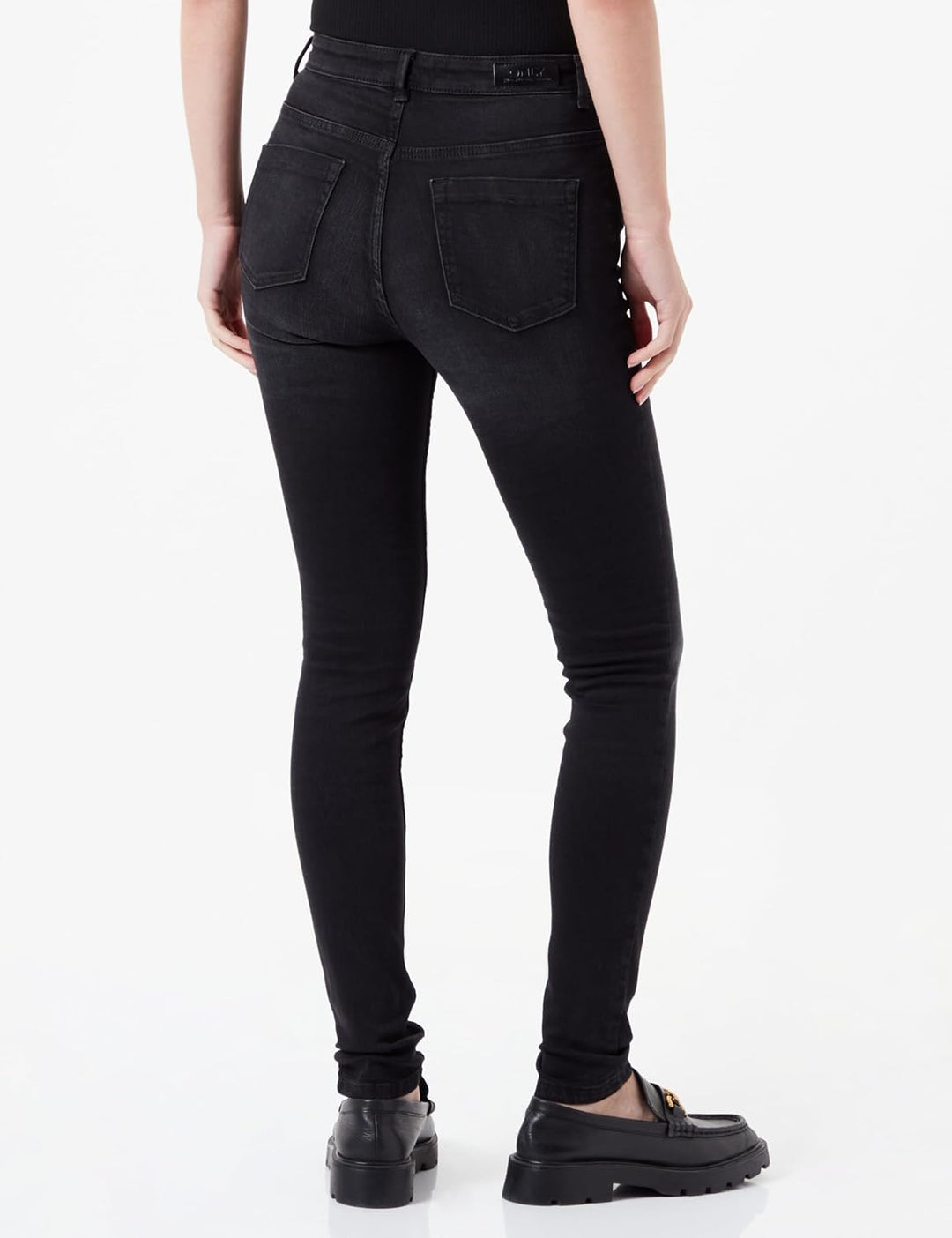 PIECES Damen Onlforever High Skinny Dnm Ext XS / 32L Washed Black, XS / 32L Washed Black