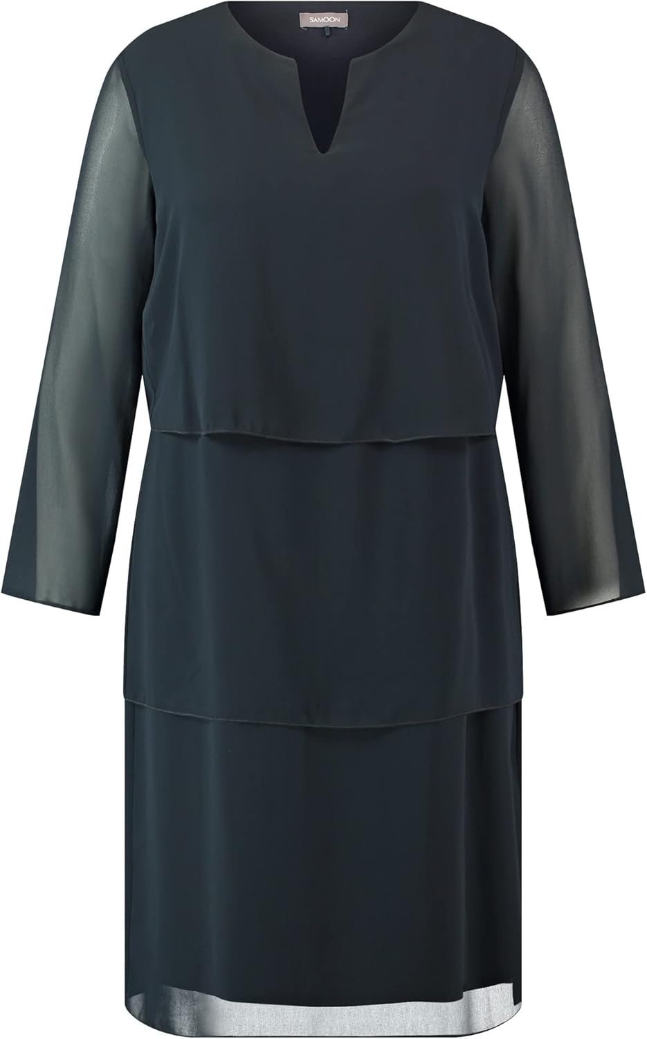 Samoon Damen Kleid 44 Navy, 44 Navy