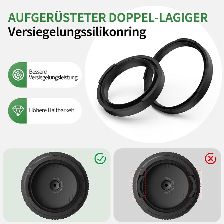 Wothfav Elektrisches Vakuumierer für Einmachgläser, Elektrische Mason Jar Vakuum Sealer für Breite u
