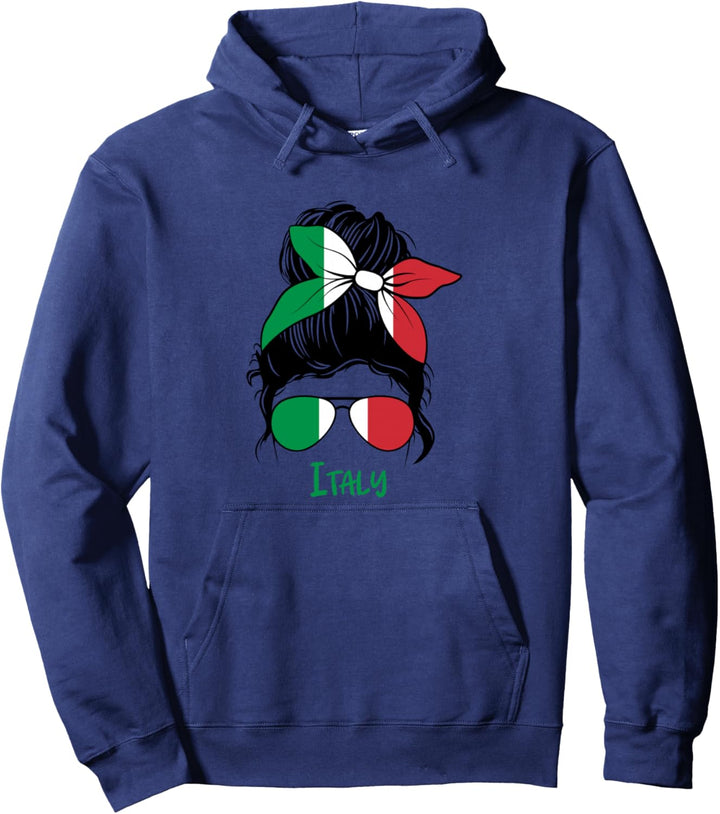 Italienisches Mädchen Italien Mädchen Italia Frau Flagge Pullover Hoodie