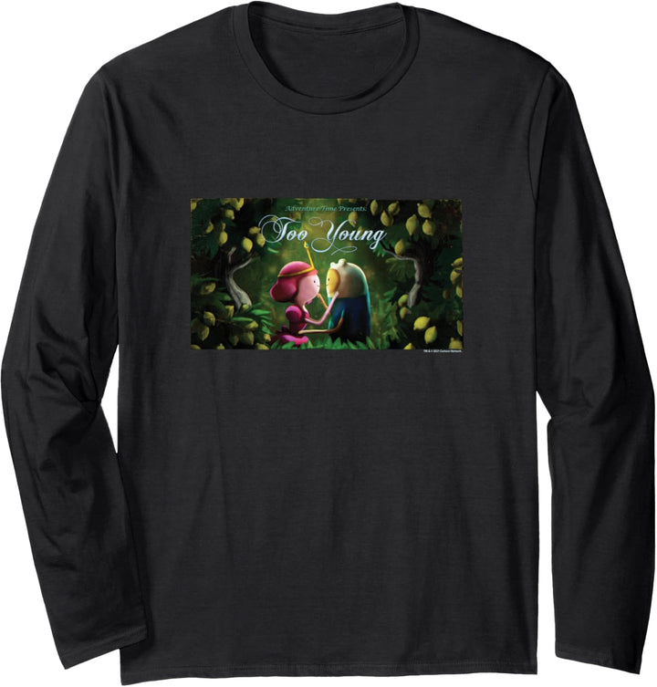 Adventure Time Too Young Card Langarmshirt