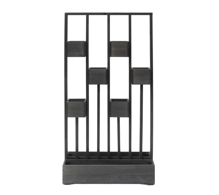 WESTMANN Pflanzenwand aus Holz | 90x45x170 cm Grau | Pflanzenwand für Garten & Terrasse | Pflanzende