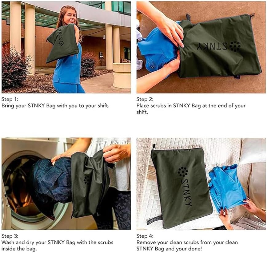 Bag XL Pro - zum Tragen und Waschen von Sportkleidung, Wäsche, Schrubben, Schuhe waldgrün, X-Large W