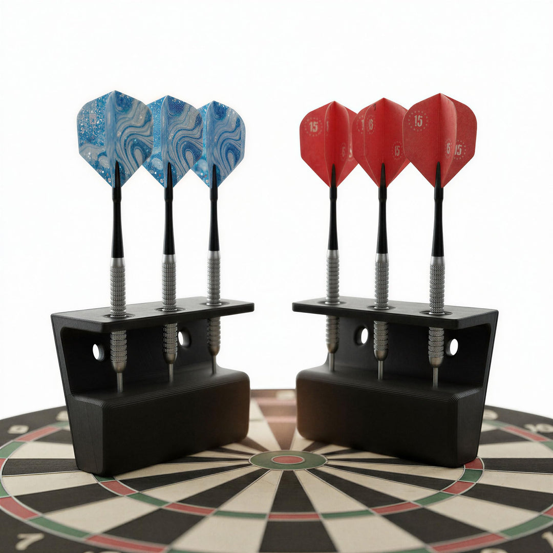 Dartpfeil Halterung Wand Set 3 Pfeile Stahl & Softdarts, Aufbewahrung, Pfeilhalter, Ständer, Zubehör