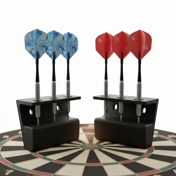 Dartpfeil Halterung Wand Set 3 Pfeile Stahl & Softdarts, Aufbewahrung, Pfeilhalter, Ständer, Zubehör